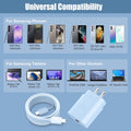 Super Fast Charger Type C,25W PD USB C Wall Charger Block & C to C Cable 6.6Ft for Samsung Galaxy S25/S24 Ultra/S24/S24+/S23