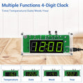 Mioyoow TJ-56-428 4-Digit Digital DIY Clock Kits with Acrylic Shell, DIY Alarm Clock Soldering Practice Kit for Students and Diyers, DIY