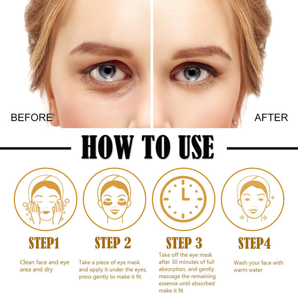 Sulily 30 Pairs Lip Masks & 24K Gold Gel Eye Masks,Crystal Collagen Eye Patches for Puffy Eyes,Moisturizing& Reducing Fine Lines Dark Circleeye