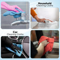 Orighty Microfiber Cleaning Cloths, 75 Sheets Shop Towels, Reusable Paper Towels Shop Rags, Washable Microfiber Towel Roll Cleaning Rags for Cars,