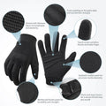 OZERO Work Gloves for Men Women: Mechanic Glove Touchscreen Firm Grip Dexterity Light Duty Gloves for Gardening Construction