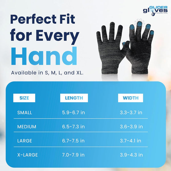 Touch Screen Gloves for Men & Women - Full Hand 10-Finger Touch Gaming Gloves for Optimal Experience, Anti-Slip Palm Winter Gloves for Phones