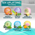 Bath Bombs Gift Set - 6 XXL Bubble Bath Fizzies (4.1 Oz Each) with Natural Dead Sea Salt Cocoa and Shea Essential Oils - Best Gift Idea for