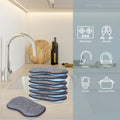 Multi-Purpose Sponges Kitchen by Scrub-It - Non-Scratch Microfiber Sponges for Cleaning, along with Heavy Duty Scrubbing Power - Reusable Dish
