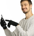 Vigrace Winter Warm Touchscreen Gloves for Men and Women Touch Screen Fleece Lined Knit Anti-Slip Wool Glove
