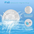 Floating Pool Lights, Pool Light with 6 Dynamic Lighting Effects, IP68 Waterproof Pool Lights That Float, Rechargeable RGB Upper and Lower Color