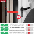 Door Hinge Adjustment Tool Set,4 Size with Replacement Rounds-Hinge Gap Adjusting Wrench,Durable Steel Construction Door Hinge Repair Spanner