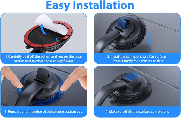 For Magsafe Car Mount,?Strong Magnets & Low Profile? Magnetic Phone Holder for Car Dashboard Windshield Universal Hands Free Car Phone Holder for