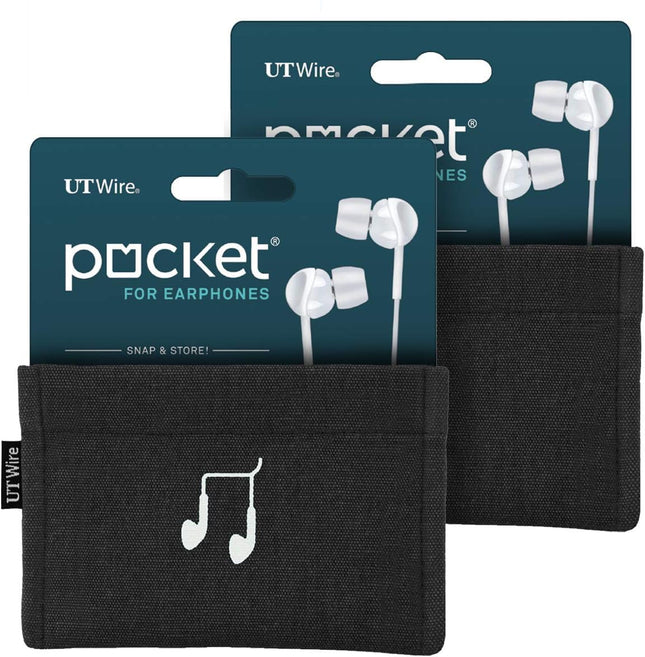 Pocket Mobile Charger Case Pouch Bag Organizer (Blue) - 2 Pack