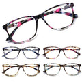 SIGVAN Ladies Reading Glasses Blue Light Blocking Spring Hinge Fashion Pattern Print Eyeglasses for Women