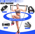 Pilates Bar Kit with Resistance Bands,Pilates Bar with Stackable Bands Workout Equipment for Legs,Hip,Waist and Arm,Exercise Fitness Equipment for