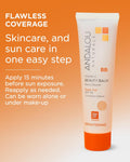 Andalou Naturals Vitamin C BB Beauty Balm Sheer Tint SPF 30, 2-In-1 BB Cream & Face Sunscreen with Broad Spectrum Protection, Mineral Sunscreen