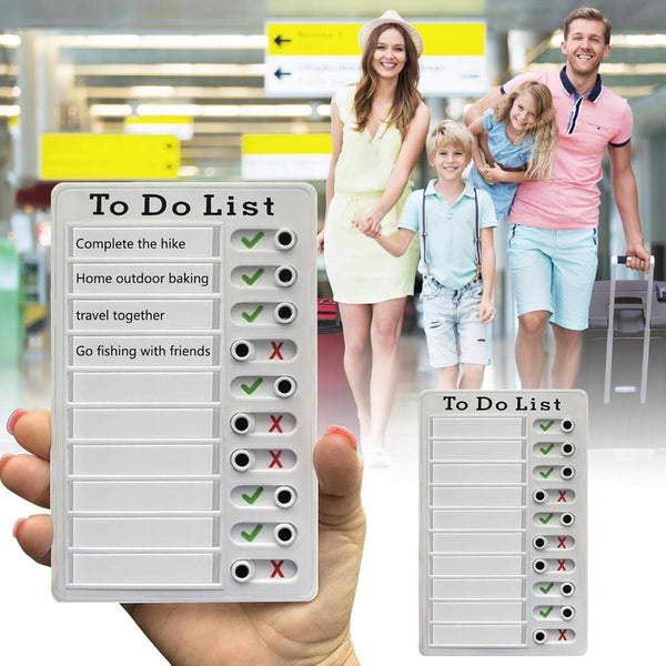 Chore Chart for Adults, Habit Tracker - Reusable to Do List and Memo Checklist with Daily Routine and Schedule Planner, Portable My Chores