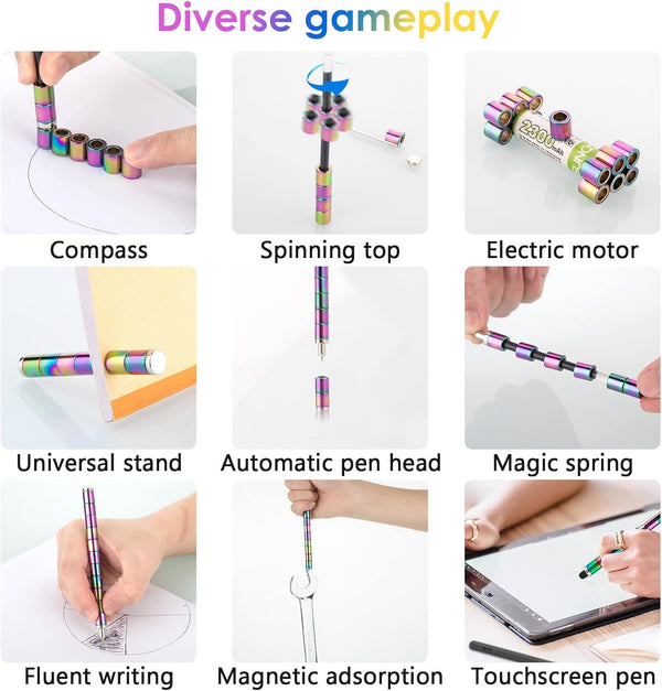 Magnetic Pen,Fidget Pen,Eliminate Pressure Fidget Pen for Desk Toys ,Teen Gifts,Best Gift for 8-12 Years Old, Novelty Toy Gift for Kids or Friends
