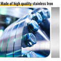 Amylove 24 Pcs 304 Stainless Steel Strips Shim Stock Metal Shims 1" Width X 6" Length Assortment 8 Thickness Sizes Thin Metal Sheet for Kitchen