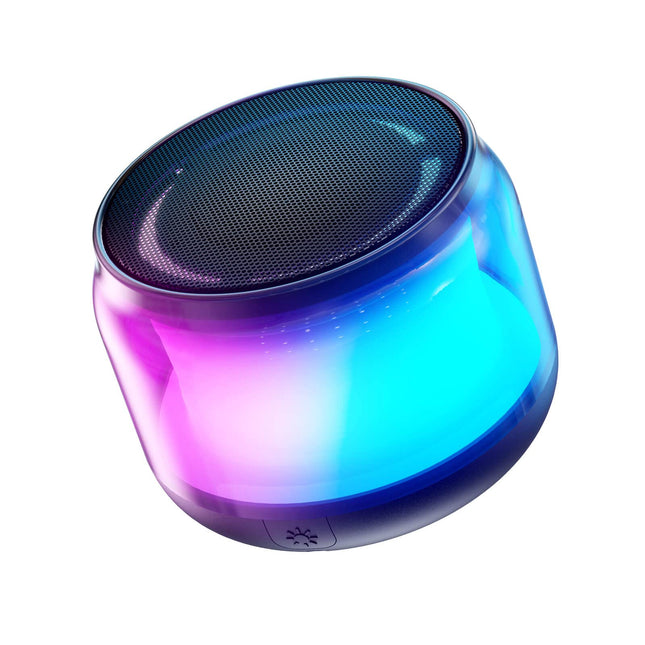 LENRUE Portable Bluetooth Speakers with Colorful Lights, Loud Sound, Small Bluetooth Speaker with Wireless Stereo Pairin