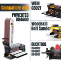 POWERTEC 10PK 4X36 Sanding Belts, 80 Grit Aluminum Oxide, 4 X 36 Inch Sanding Belts for Benchtop Belt and Disc Sander, Belt Sandpaper,
