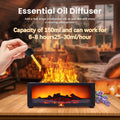 Fireplace Humidifier Diffuser, 7 Colors Flame Diffuser for Essential Oils, Fire Aroma Diffuser with Remote, Air Humidifiers Aromatherapy Diffuser