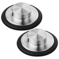 Tifanso Kitchen Sink Drain Stopper Cover, 2PCS Stainless Steel Garbage Disposal Stopper 3.34 Inch Drain Plug, Fits Standard Kitchen Sink Size of