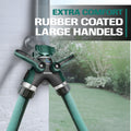 2WAYZ Hose Splitter 2 Way Heavy Duty Outdoor Faucet and Garden Connector - Water Spigot Splitter - Durable All-Metal Y Adapter with Shut-Off Valve