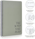 Beautiful Daily Planner and Notebook with Hourly Schedule - Aesthetic Spiral to Do List Notepad to Easily Organize Your Work Tasks and
