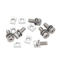 Binifimux 6-Pack Motorcycle Battery Terminal M6 X16Mm Bolt Square Nut Kit, Stainless Steel 304, ATV Battery Terminal Bolts, Boat, E-Bike, Electric
