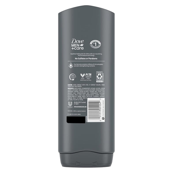 Dove Men+Care Body and Face Wash Hydrating Clean Comfort Body Wash for Men with 24-Hour Nourishing Micromoisture Technology 18 Oz