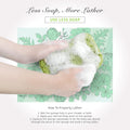 Spongentle Deep Cleansing Dual Texture Body Loofah Sponge, Vacuum Sealed, for Bath and Shower, for Gentle and Deep Exfoliation, Generous and Rich