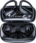 Wireless Earbuds Bluetooth Headphones 48Hrs Play Back Sports Earphones with LED Display Built in Mic Deep Bass Stereo in Ear Waterproof Headset
