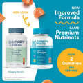 Smartypants Teen Guy Multivitamin Gummies - Improved Formula: Omega 3 (DHA/EPA), Vitamin D3, C, Vitamin B12, B6, A, K & Zinc, Folate, Gluten Free,