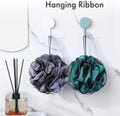 Amazerbath Charcoal Loofah Sponge, Shower Loofah 60G/Pcs - Body Scrubber Loofa Set of 4 - Charcoal Blue, Green, Purple & Red, Bath Sponge for Men