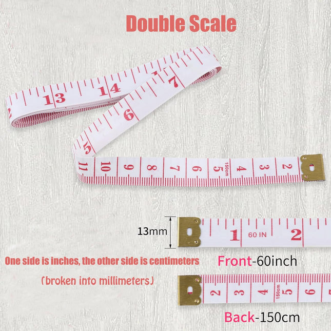 Tape Measures 24 Pack Measuring Tape Bulk for Body Sewing Tailor Cloth Craft Supplies Knitting Projects Measurement Doub