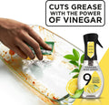 9 Elements Natural Dish Soap, Dishwashing Liquid with Lemon Essential Oils, Made with the Power of Vinegar, 1 Dish Spray Starter Kit & 3 Refills