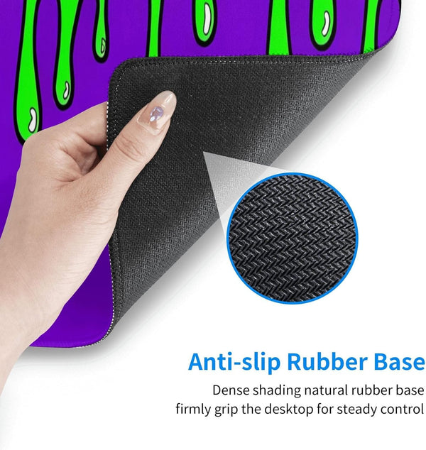 Gaming Mouse Pad Abstract Dripping Design Desk Mat Desk Pad Large Gaming Mouse Pad E-Sports Office Keyboard Pad Computer Mouse Non-Slip Computer