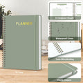 Undated Weekly Planner, Weekly to Do List Notebook with Goal, Organizer & Habit Tracker, A5 Daily Planner with Spiral Binding, Ideal for Office