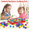 AMOSTING Matching Mosaic Pegboard â Sensory Early Educational Kids Activity, Gifts for Toddlers
