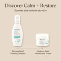 Aveeno Calm + Restore Facial Cream for Redness Relief, Soothing Face Moisturizer for Sensitive Skin, Hypoallergenic Formula, Fragrance-Free, 1.7 OZ
