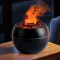 Essential Oil Diffuser, Volcano Fire Flame Aromatherapy Diffuser, 360Ml Ultrasonic Cool Mist Humidifier, Scent Aroma Diffuser with 7 Colors Light,