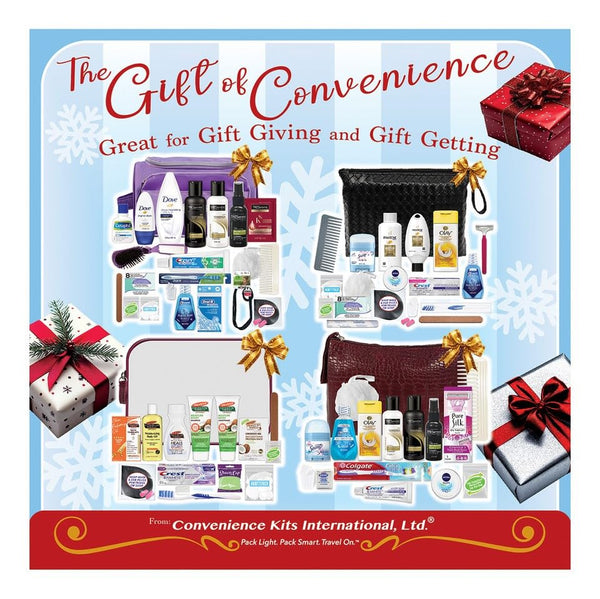 Convenience Kits International MenâS Premium 20-Piece Kit with Travel Size TSA Compliant Essentials, Featuring: Dove Men & Care Products in Brown