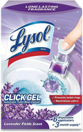 Lysol Click Gel Automatic Toilet Bowl Cleaner, for Cleaning and Refreshing, Lavender Fields, 6 Applicators (Pack of 1)