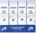 Lysol Click Gel Automatic Toilet Bowl Cleaner, for Cleaning and Refreshing, Lavender Fields, 6 Applicators (Pack of 1)