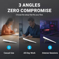ESC Flip Keyboard Stand for Desk, Compact Tilting Riser with 3 Adjustable Angles for Ergonomic Typing, Compatible with Magic Keyboard & Flat-Back