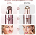 Facial Hair Removal for Women, Electric Painless Rechargeable Facial Hair Remover for Face, Lip, Chin with 2 x Replacement Heads Pink+2 Heads