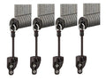 Sun Shade Parts Bungee Kit and End Cap,Weather Resistance,For Coolaroo Exterior Roller Shade,Outdoor Blinds,Roller Shades (Bungee Kit-2 Sets, Brown)