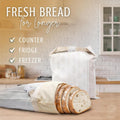 Nectar & Nest Reusable Bread Bags for Homemade Bread (2 Pack) - XL Cotton Beeswax Bags, Sourdough Bag, Beeswax Bag, Sourdough Storage