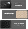 Upgraded Car Center Console Cover,Microfiber Leather Car Armrest Cover Cushion with 2 Storage Bags,Universal Car Armrest Storage Box Car Interior
