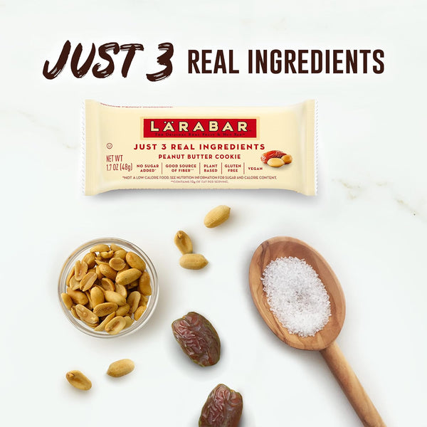 Larabar Peanut Butter Cookie, Gluten Free Vegan Fruit & Nut Bar, 16 Ct, 27.2 OZ