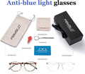Blue Light Blocking Glasses Women/Men,Retro round anti Eyestrain Computer Gaming Glasses(Leopard+Crystal)