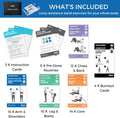 Arena Strength Workout Cards - Instructional Fitness Deck for Booty Band Workouts, Beginner Fitness Guide for Resistance Band Training Exercises