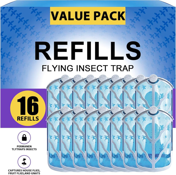 BAIMNOCM 16 Pack Refills Cartridge Compatible with Zevo Flying Insect Trap M364 M364A and Max, White